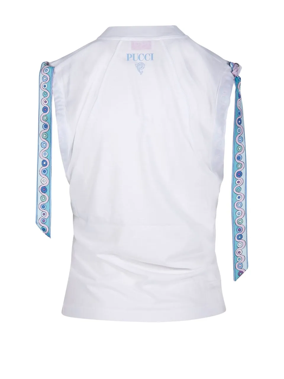 Iride Printed Sleeveless Jersey T-Shirt