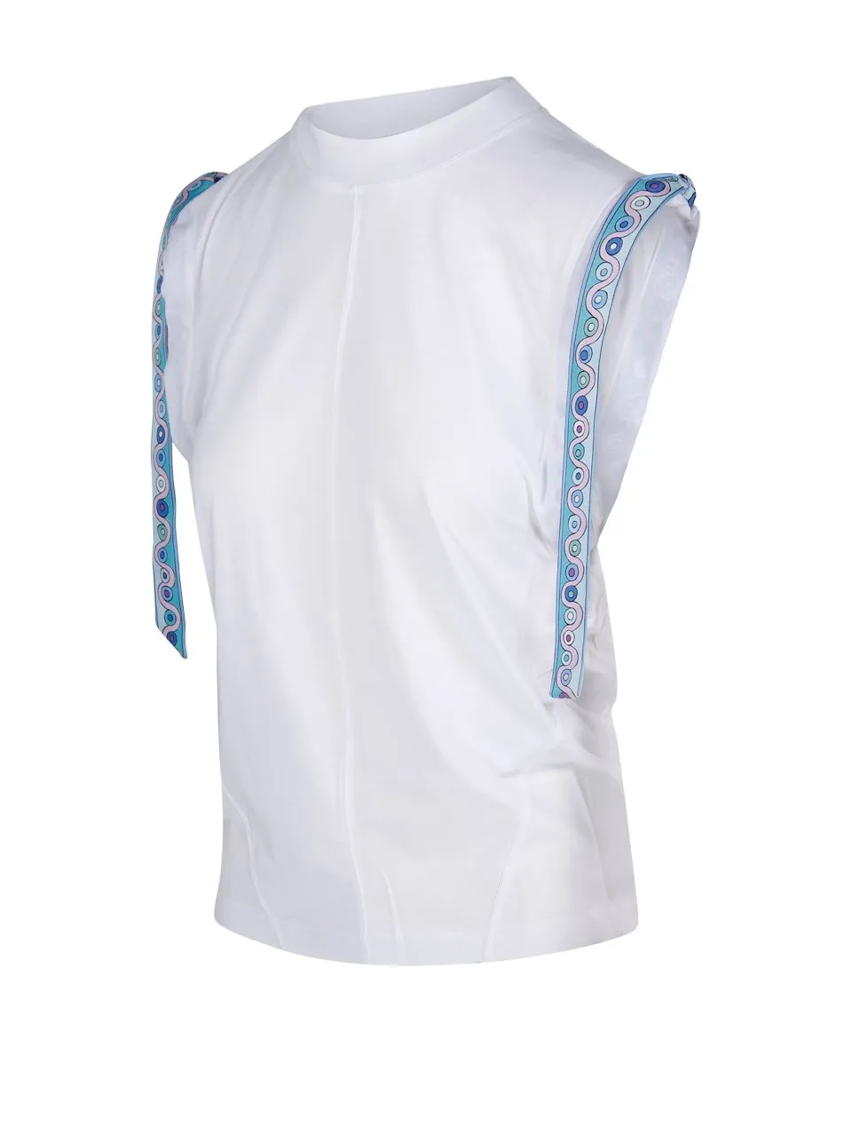 Iride Printed Sleeveless Jersey T-Shirt