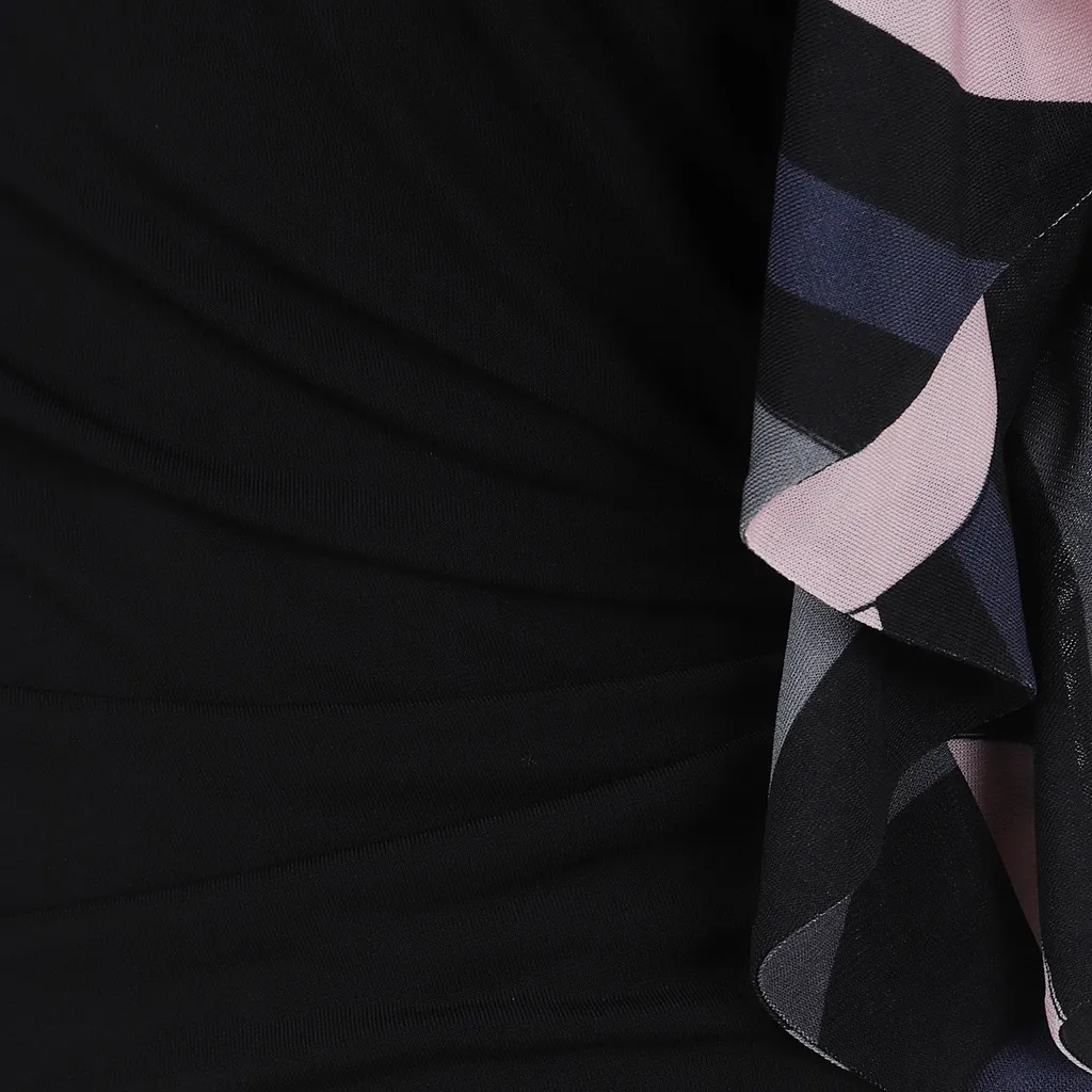 Ruffled Asymmetric Dress