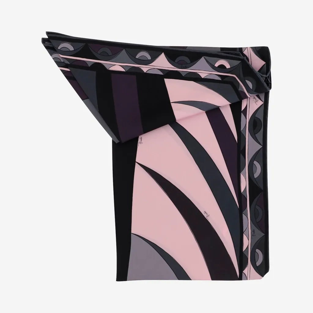Geometric Silk Scarf