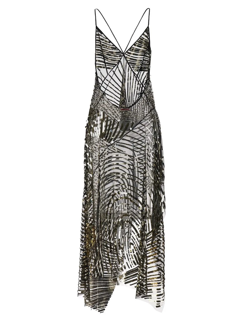 Iride Sequin-Embellished Asymmetric Maxi Dress