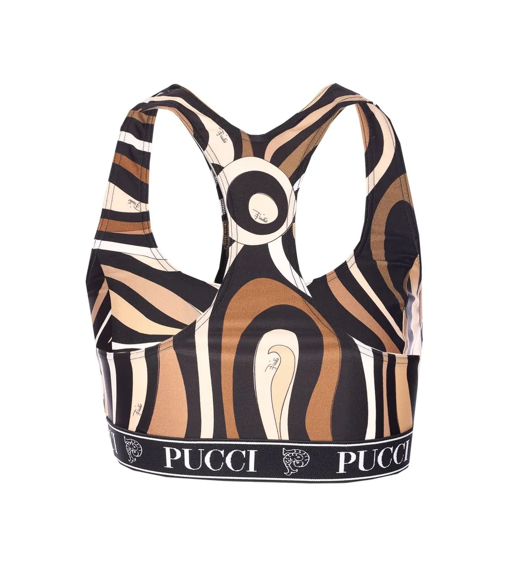 Logo Band Activewear Top