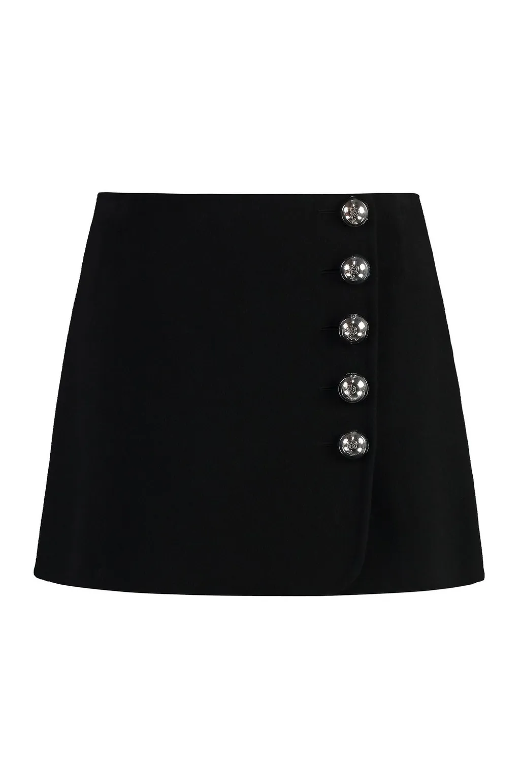 Buttoned Mini Skirt