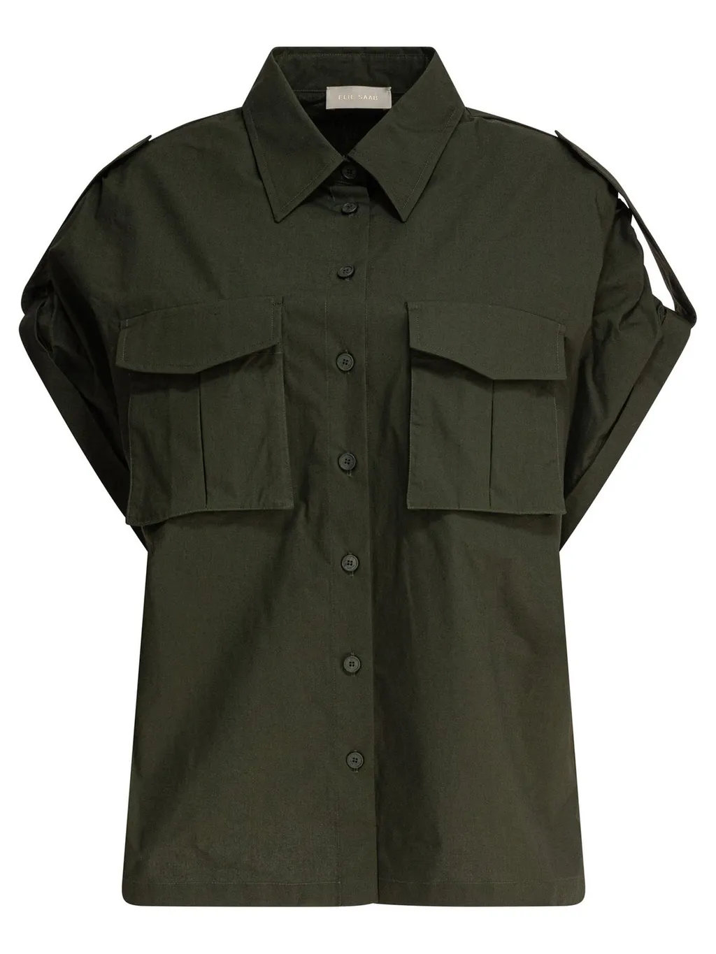 Short-Sleeved Poplin Shirt