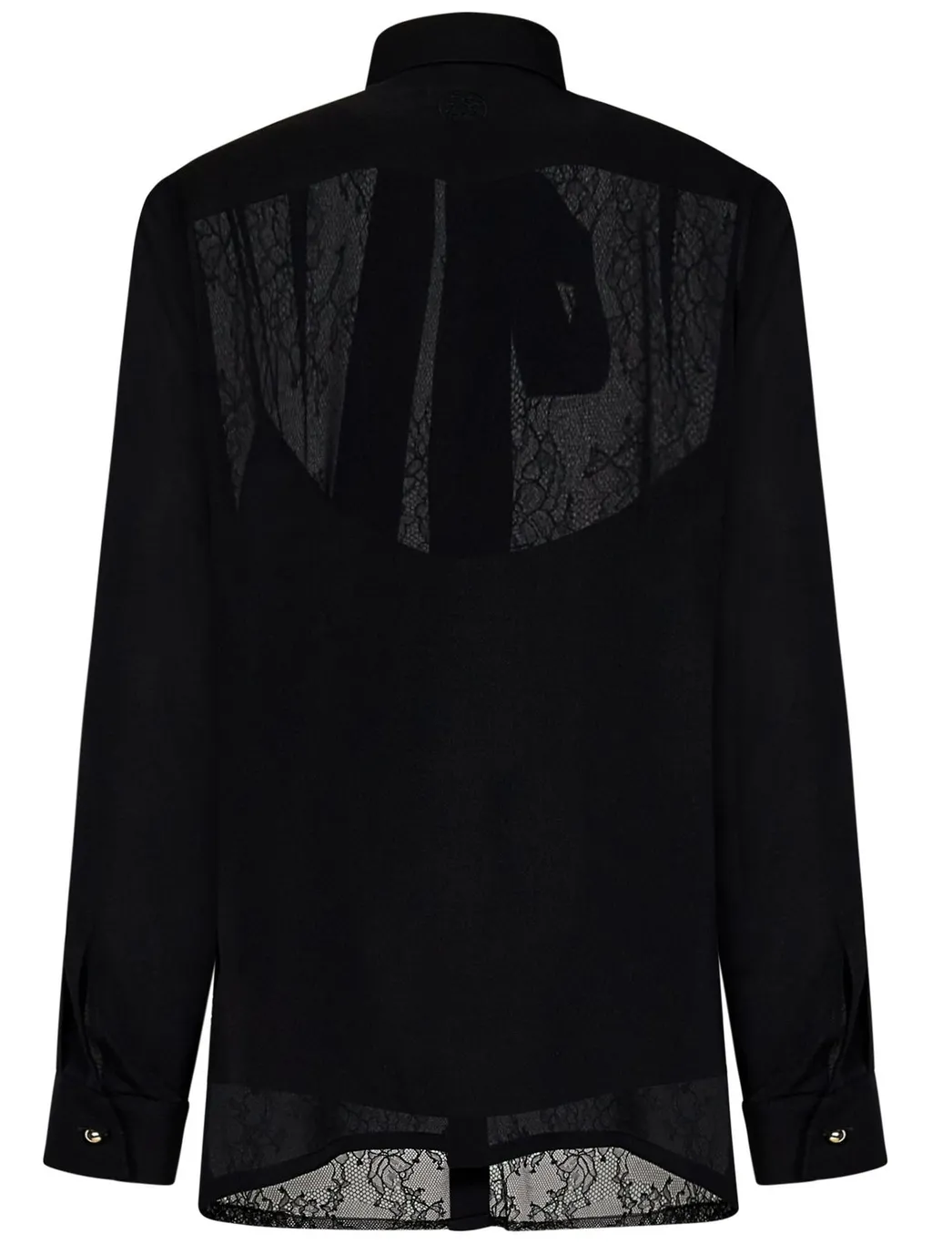 Pussy-Bow Straight Hem Blouse