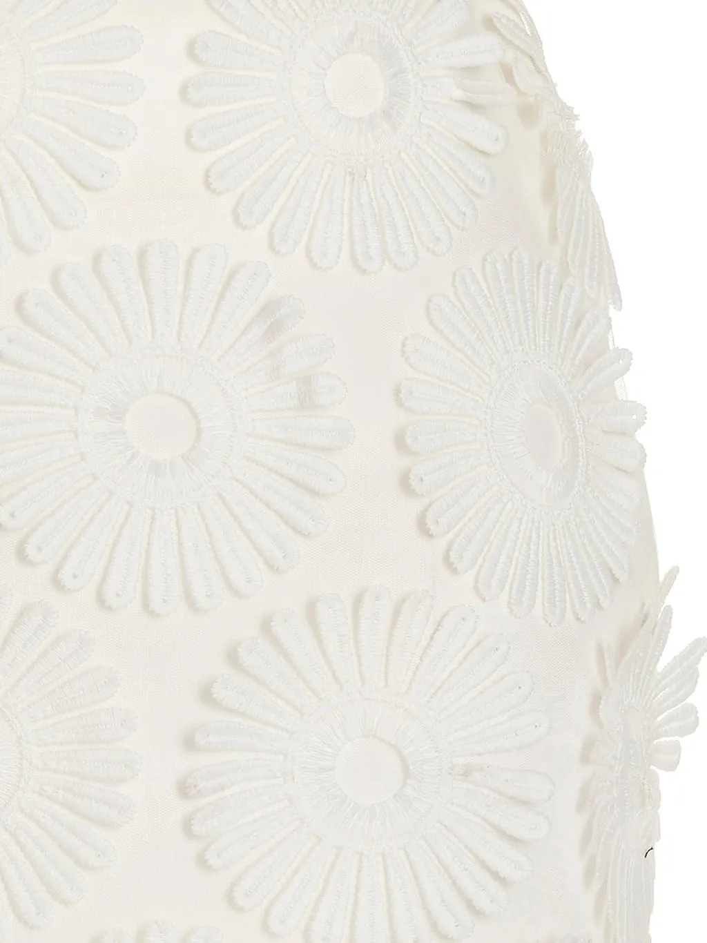 Floral Embroidered A-Line Mini Skirt