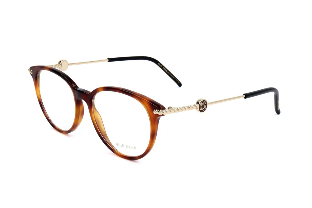 Elie Saab Round Frame Glasses