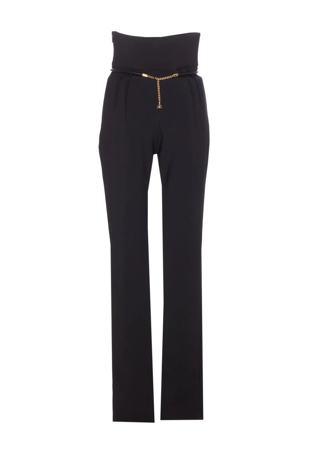 Belt Detailed Slim Fit Trousers