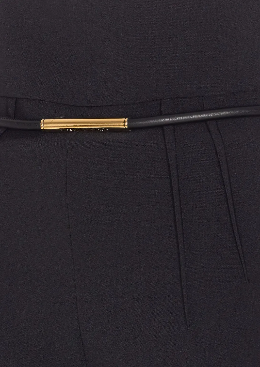 Belt Detailed Slim Fit Trousers