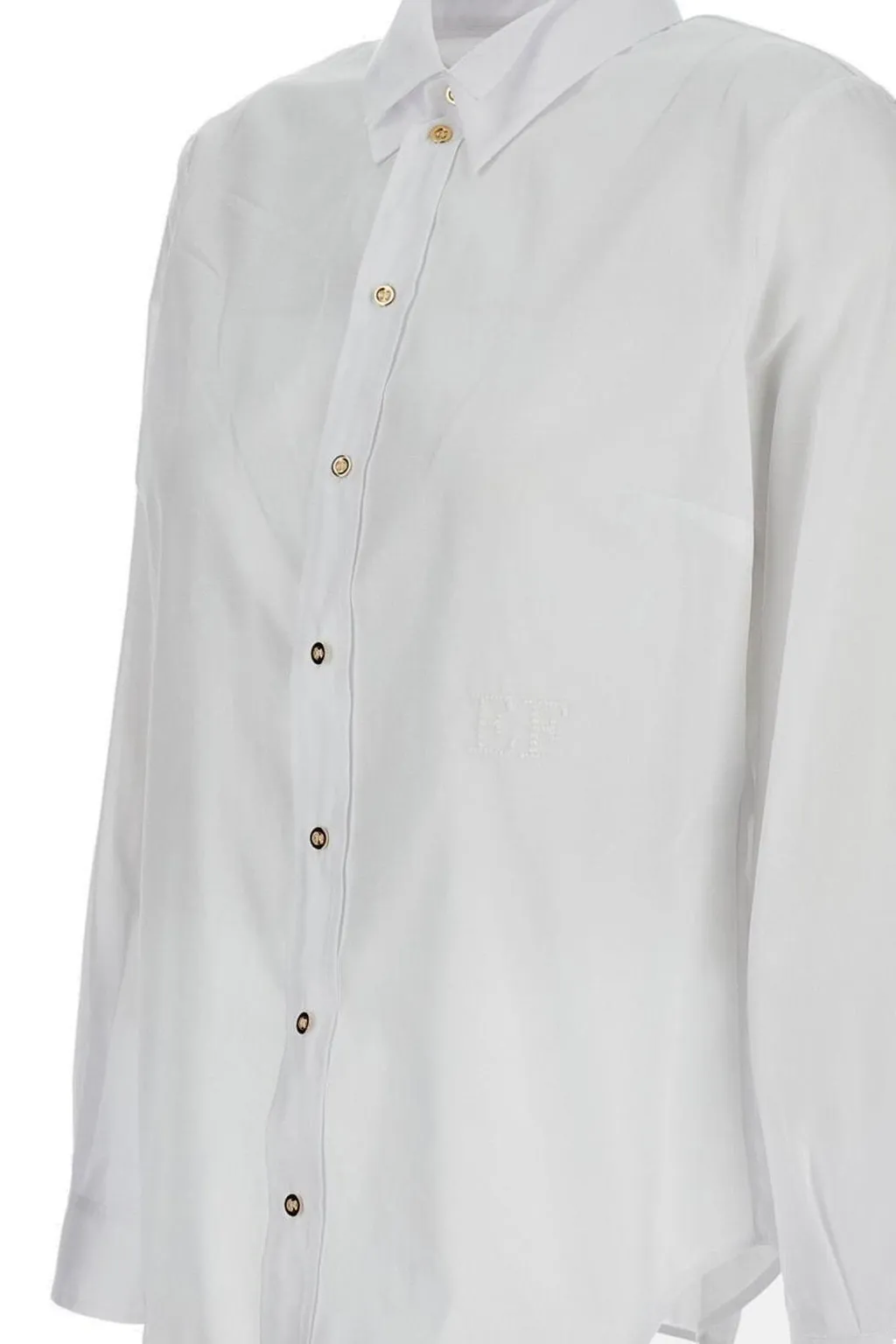 Double Collar And Embroidery Shirt