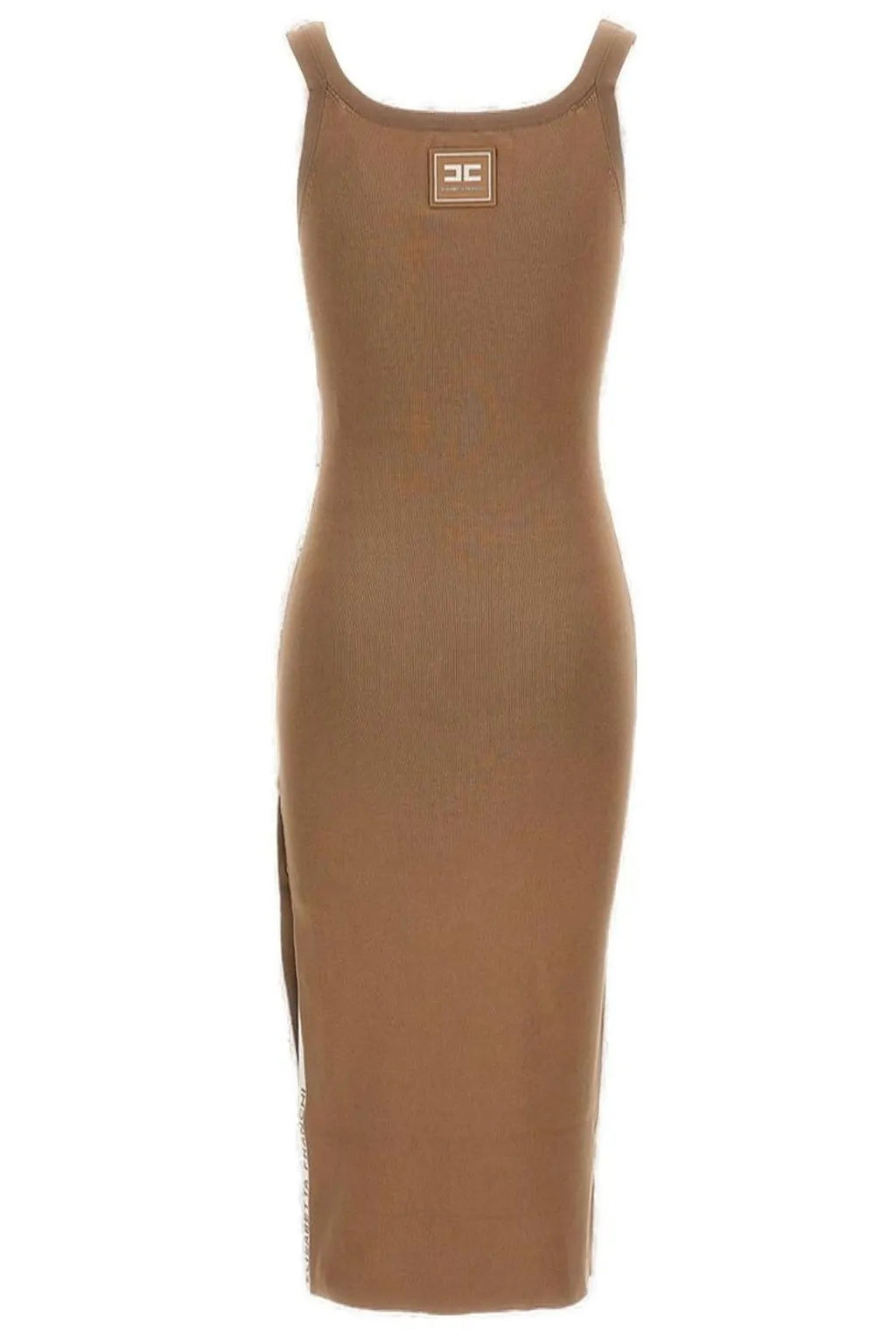 Side Slit Sleeveless Knitted Dress