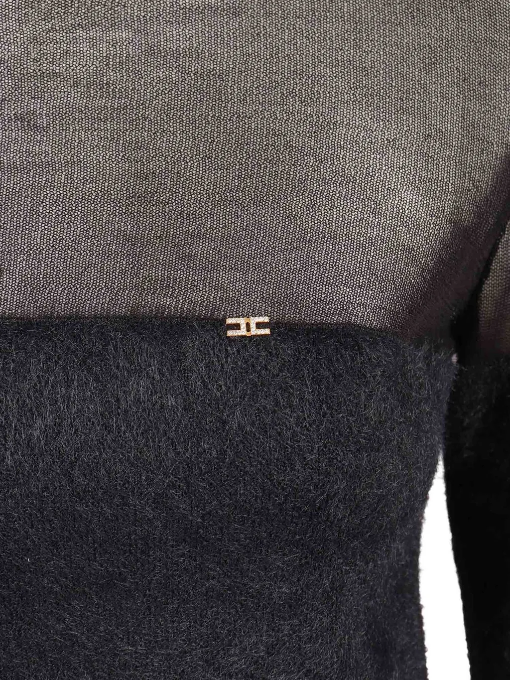 Jewel Logo Turtleneck Top