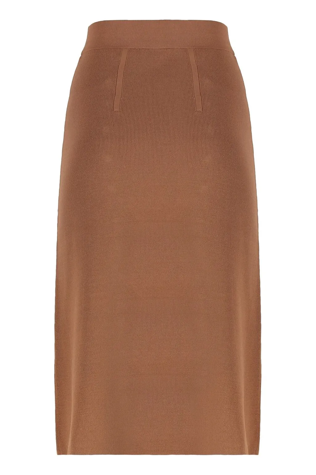Button Embellished Knitted Skirt