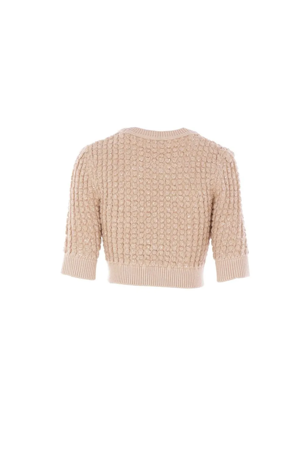 Sequin Embellished Knitted Top