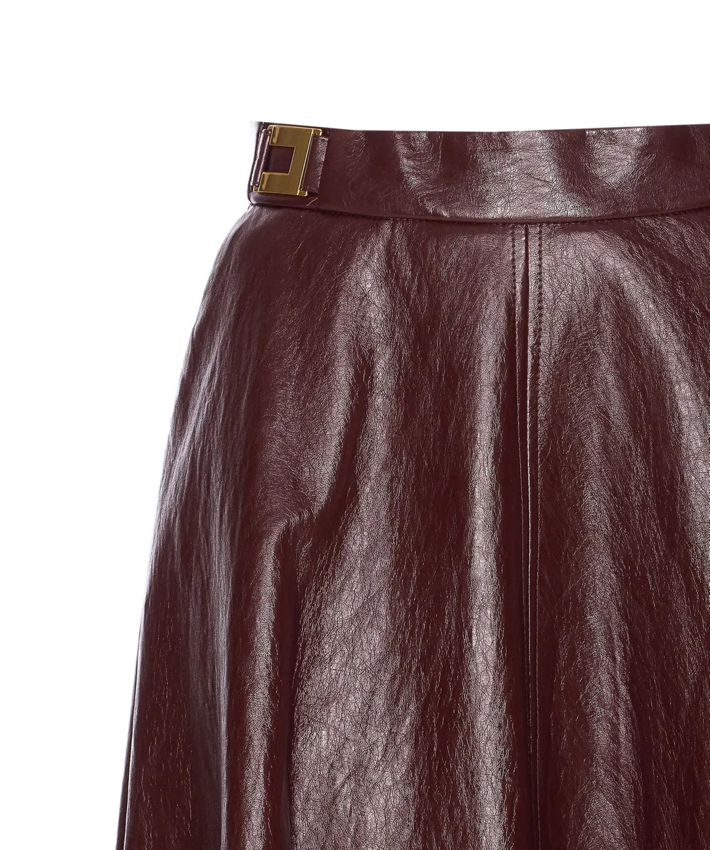Logo-Plaque Midi Skirt