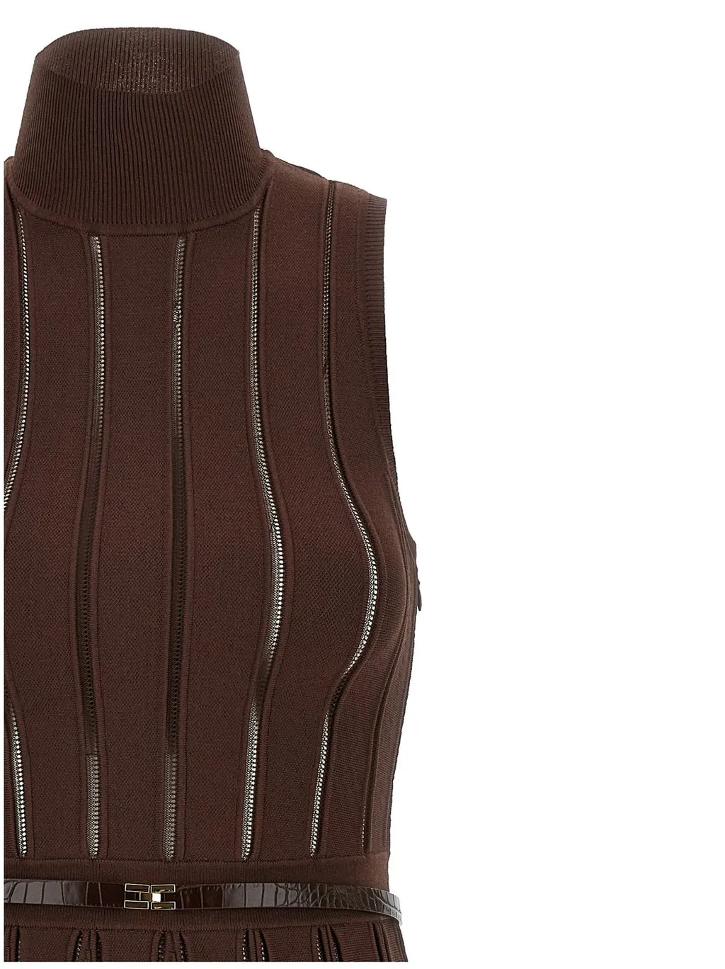 Openwork Weave Knit Dress
