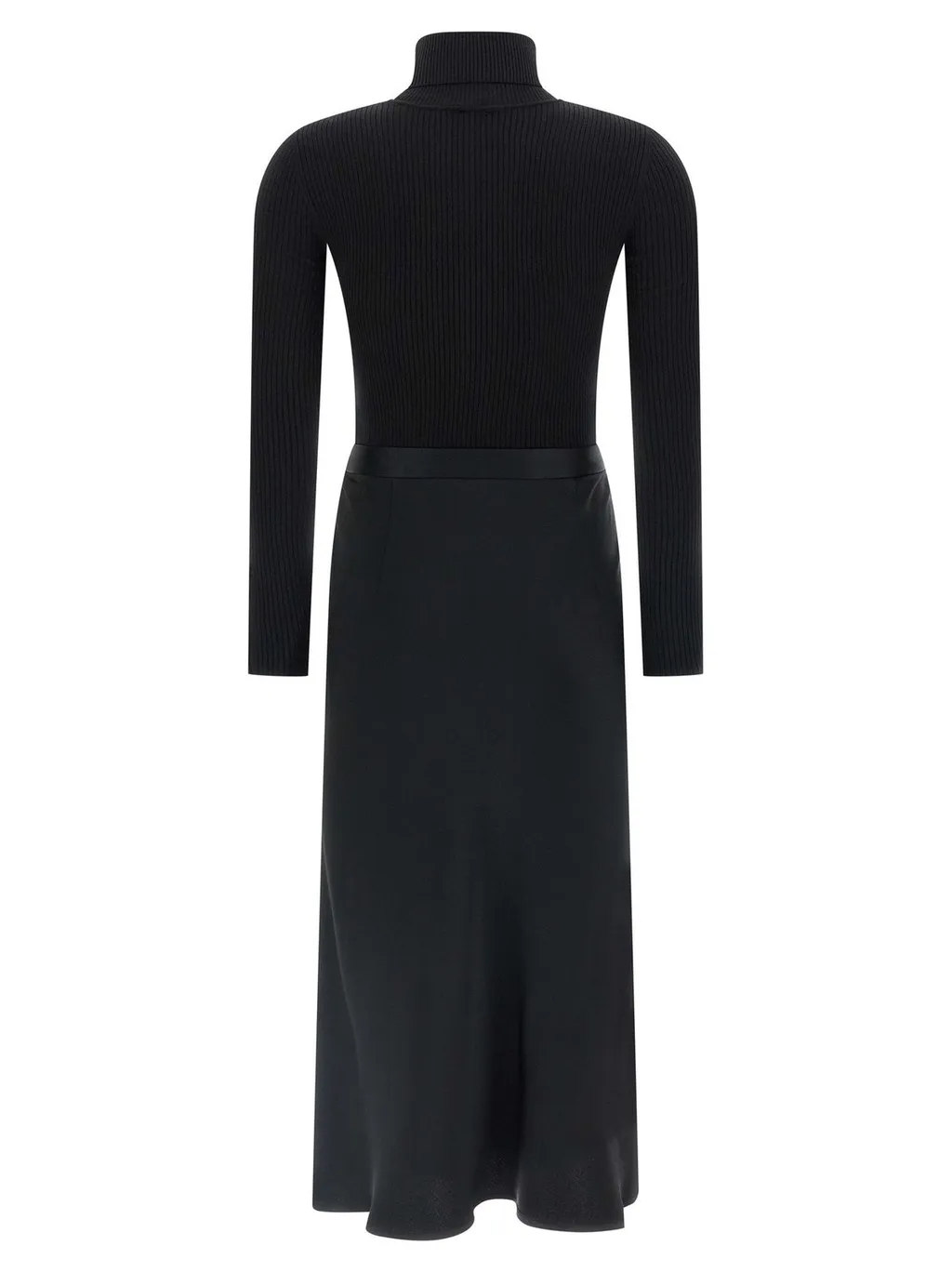 Turtleneck Long-Sleeved Dress