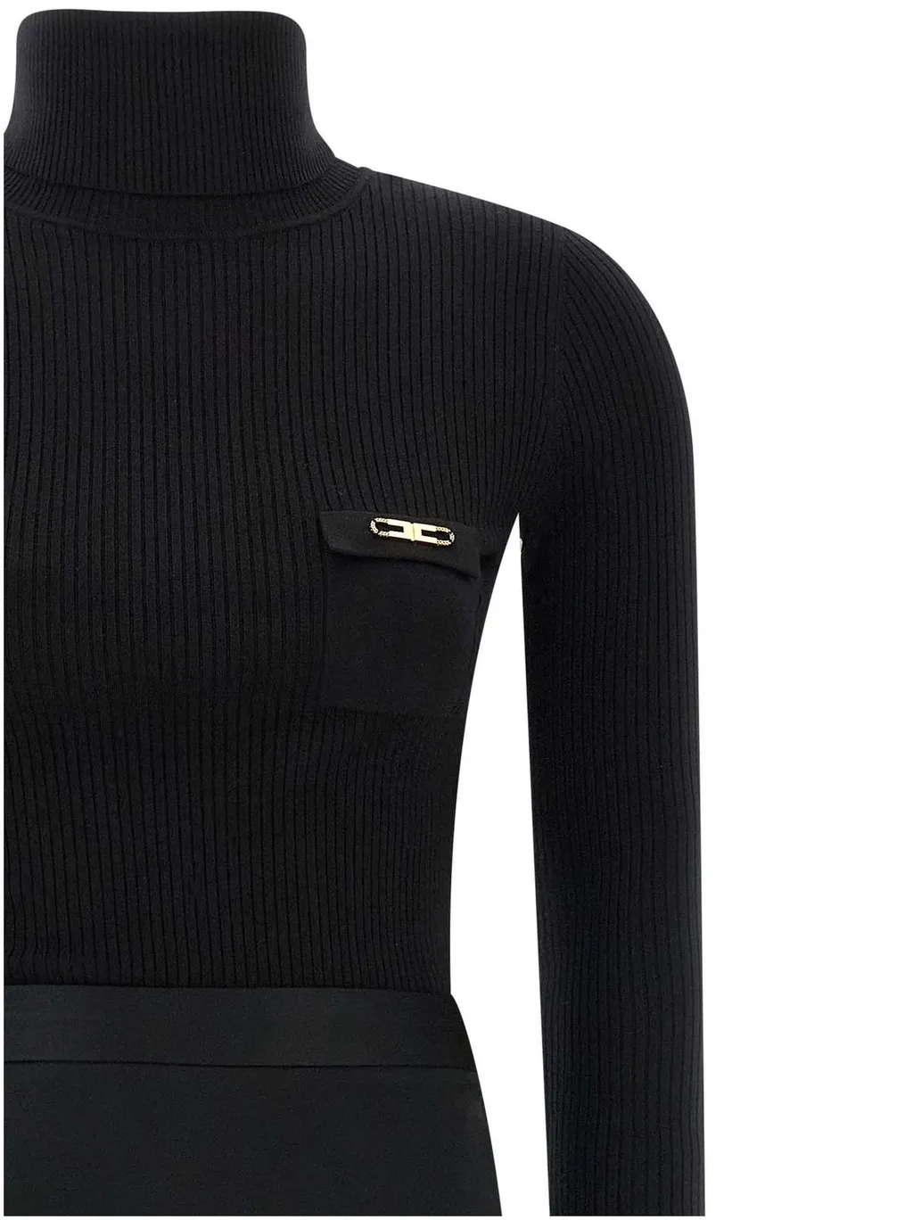 Turtleneck Long-Sleeved Dress