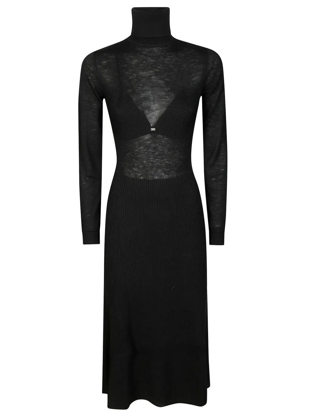 Long-Sleeved Midi Dress