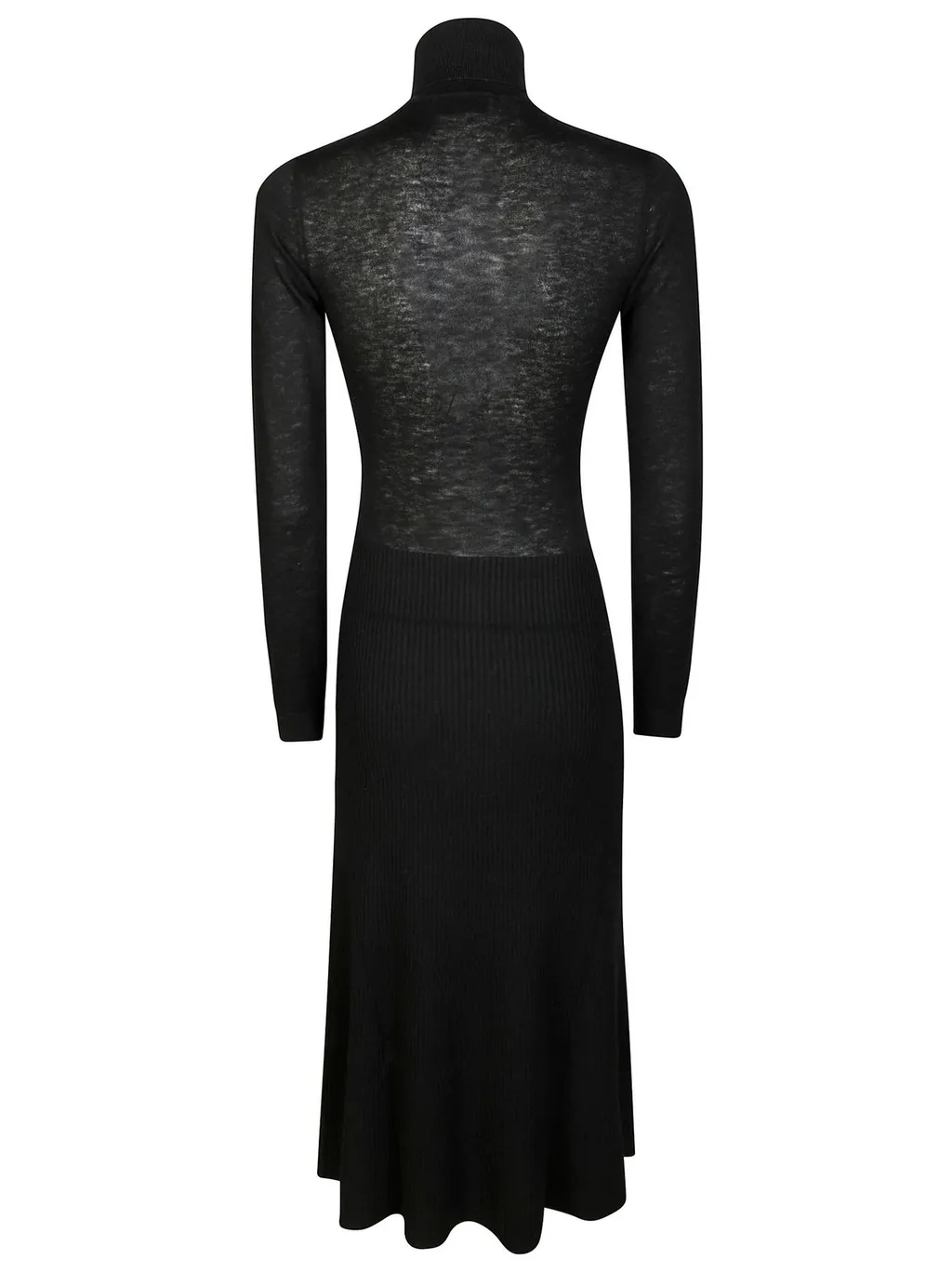 Long-Sleeved Midi Dress