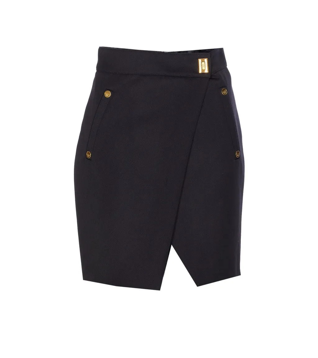 High-Waist Asymmetrical Skirt