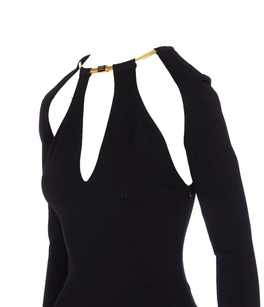 Cut Out Detailed Knitted Dress