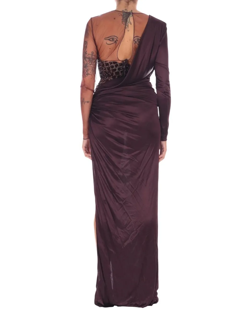 Red Carpet Tulle And Jersey Dress