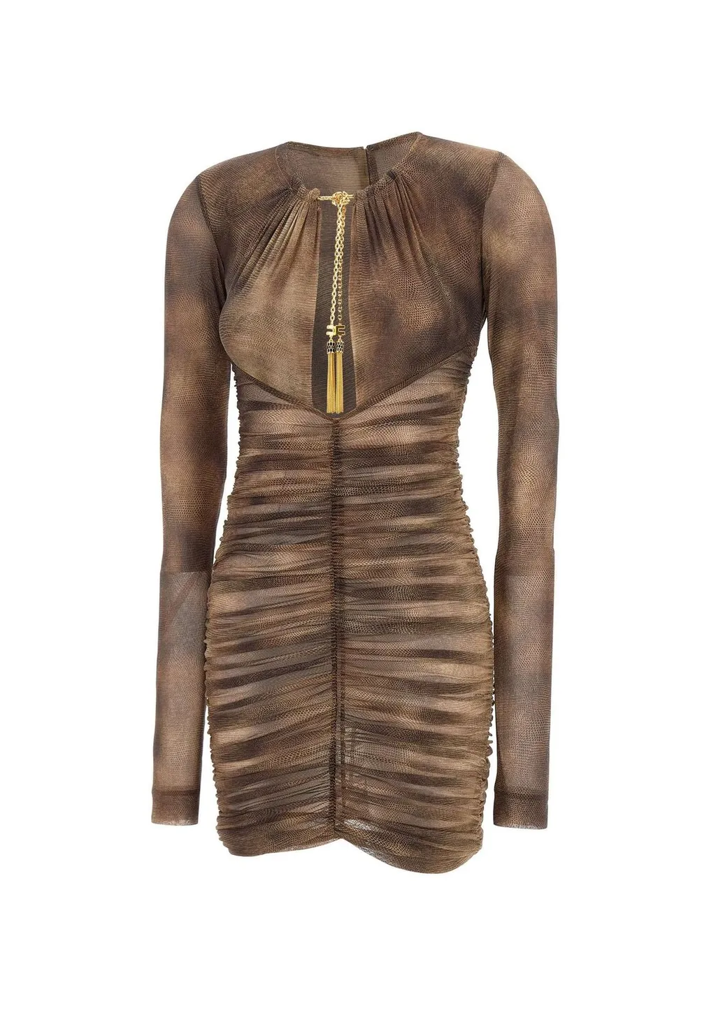 Printed Necklace Dress