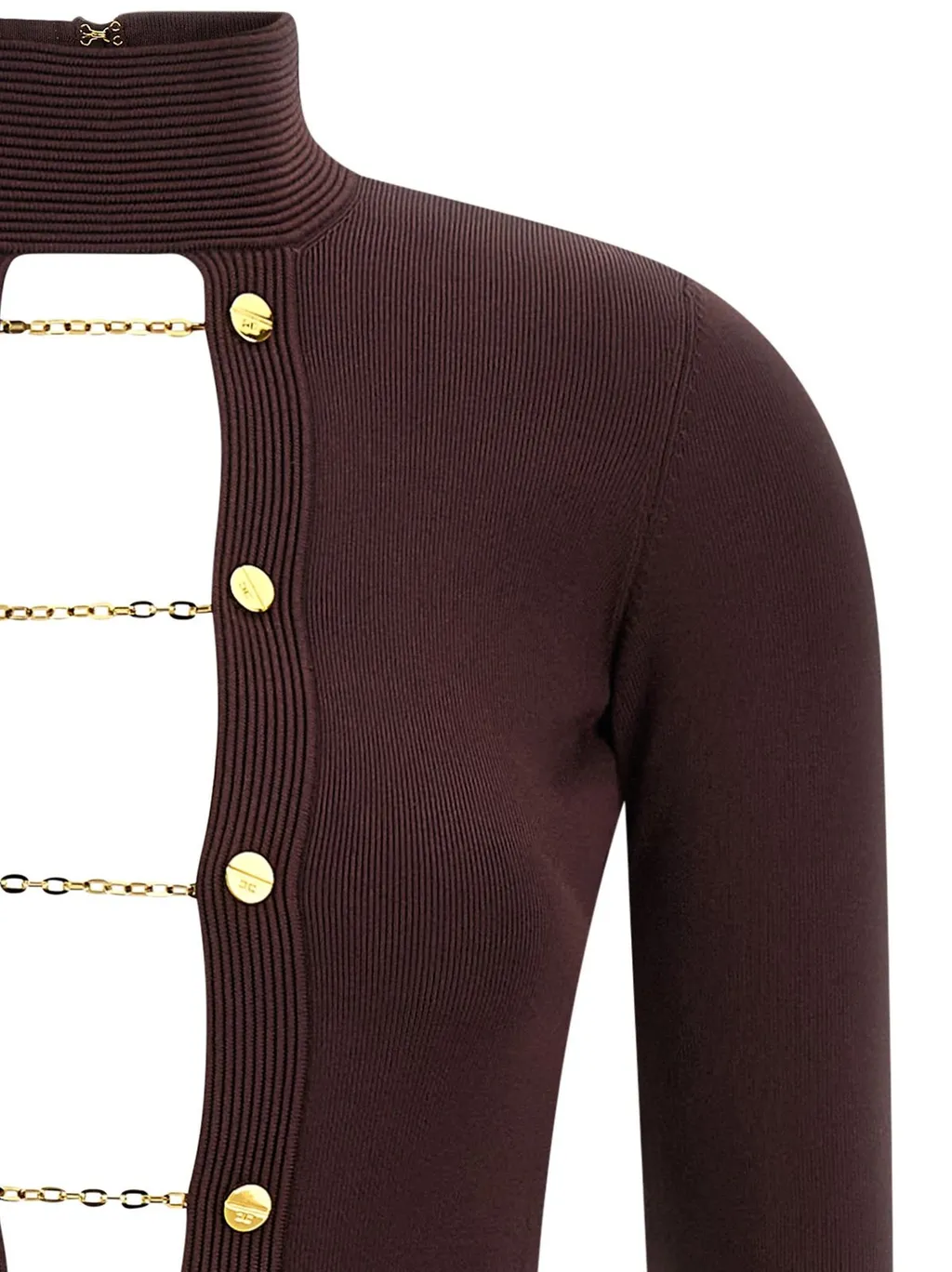 Jewel Cufflinks Knit Dress