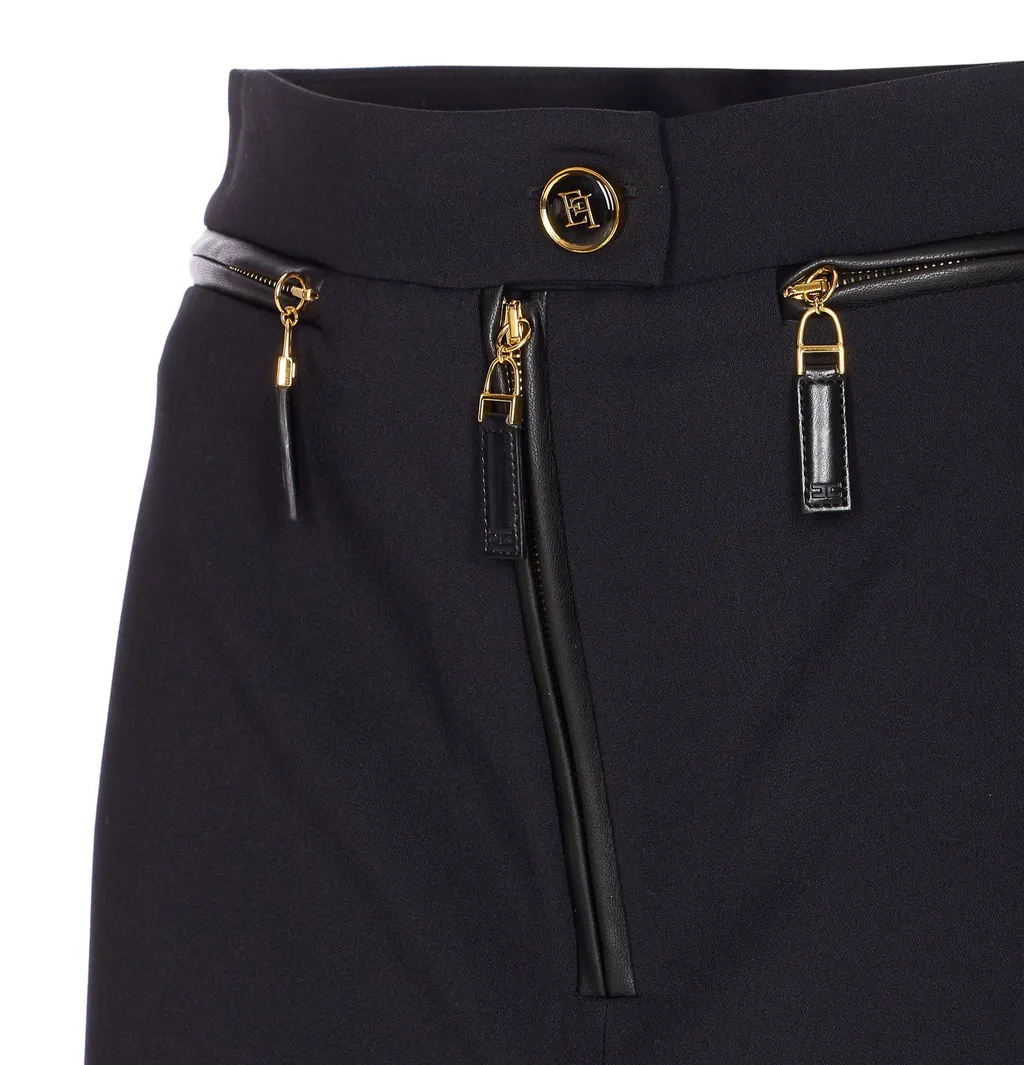Zipped Double Layer CrÊPe Skirt