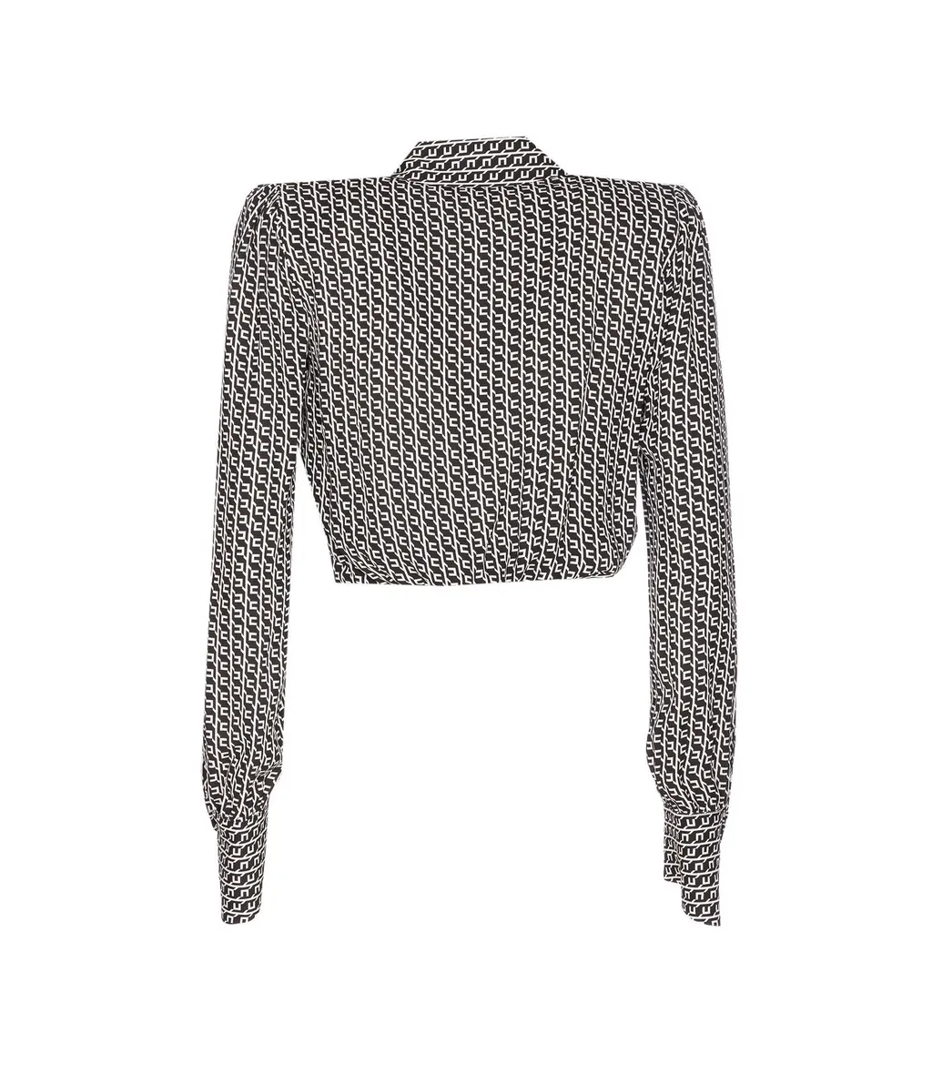 Geometric Printed Georgette Shirt