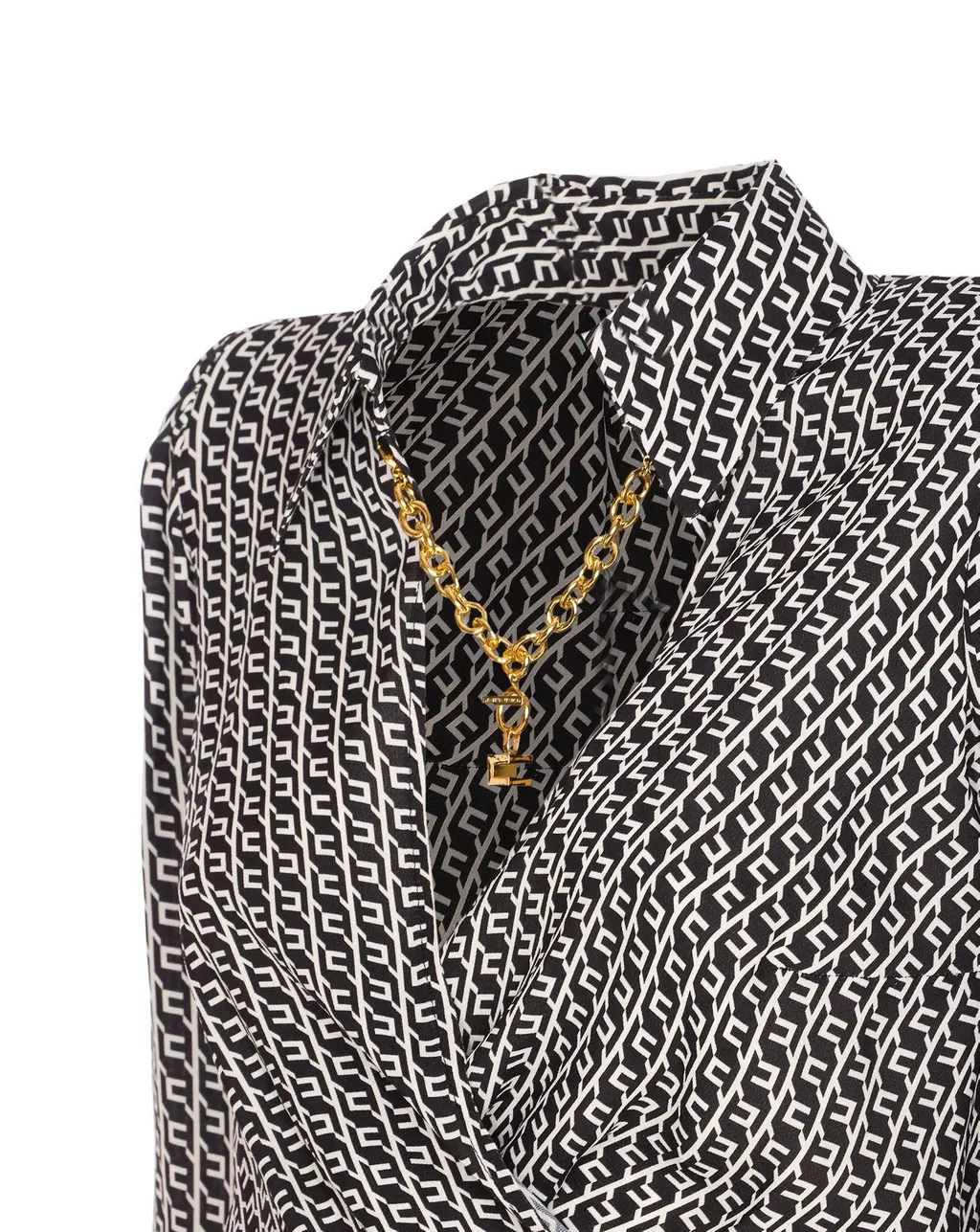 Geometric Printed Georgette Shirt