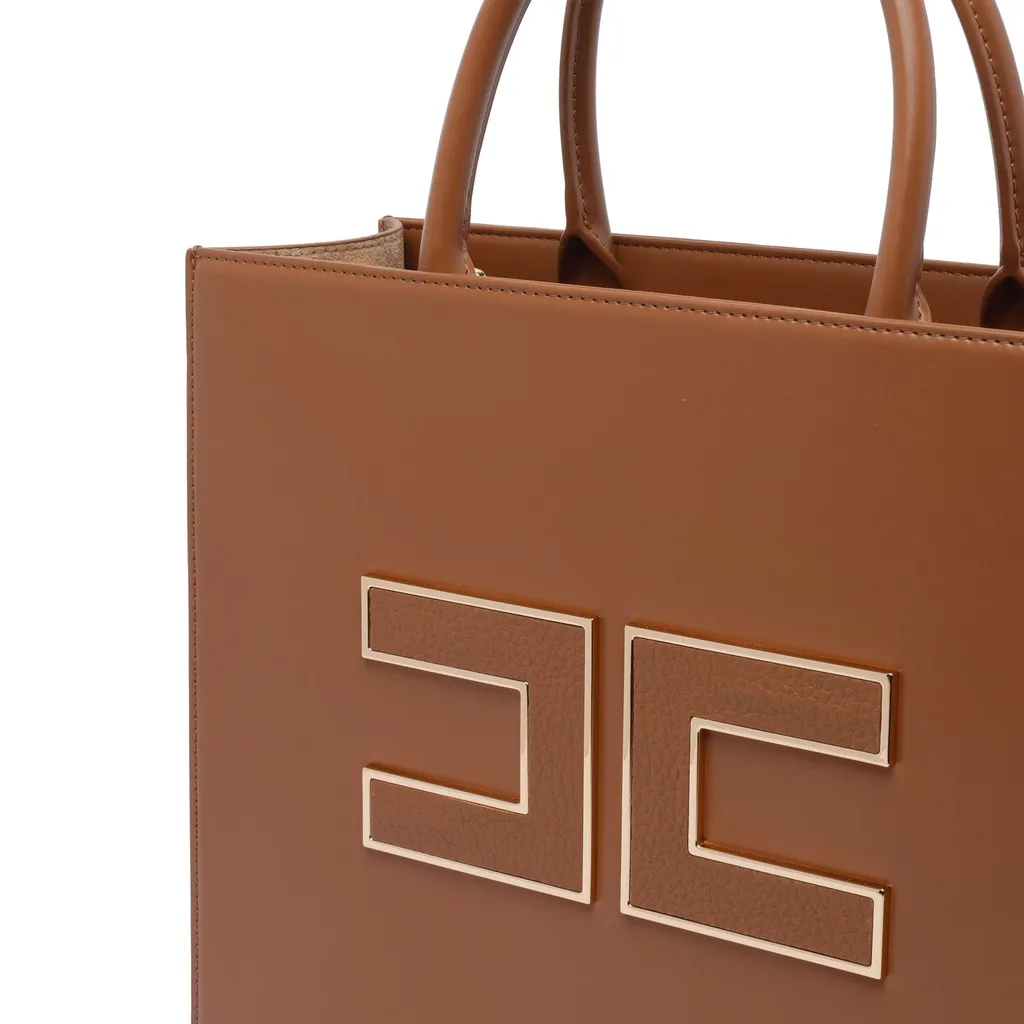 Logo Top Handle Tote Bag