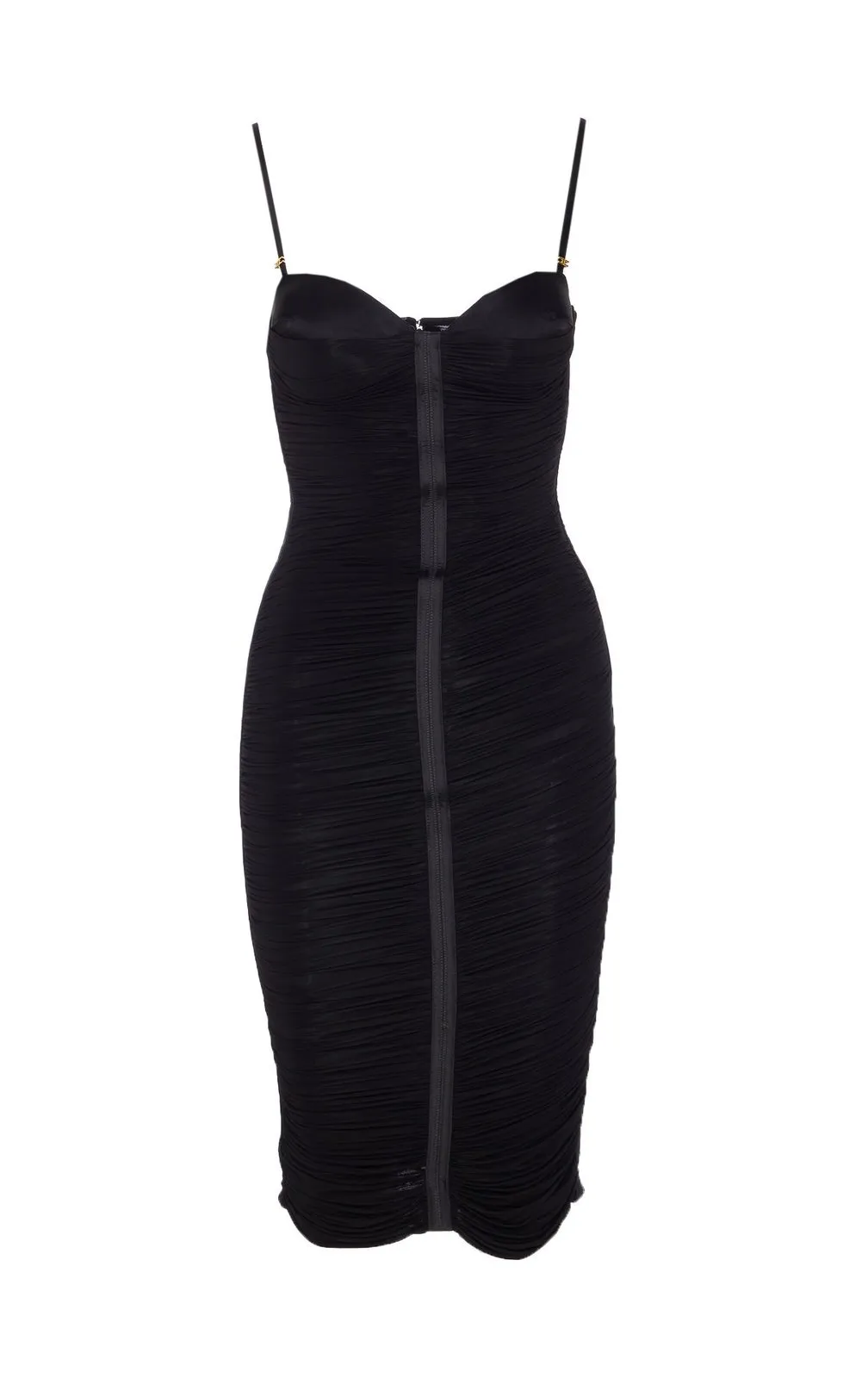 Drape Detailed Slim-Fit Midi Dress