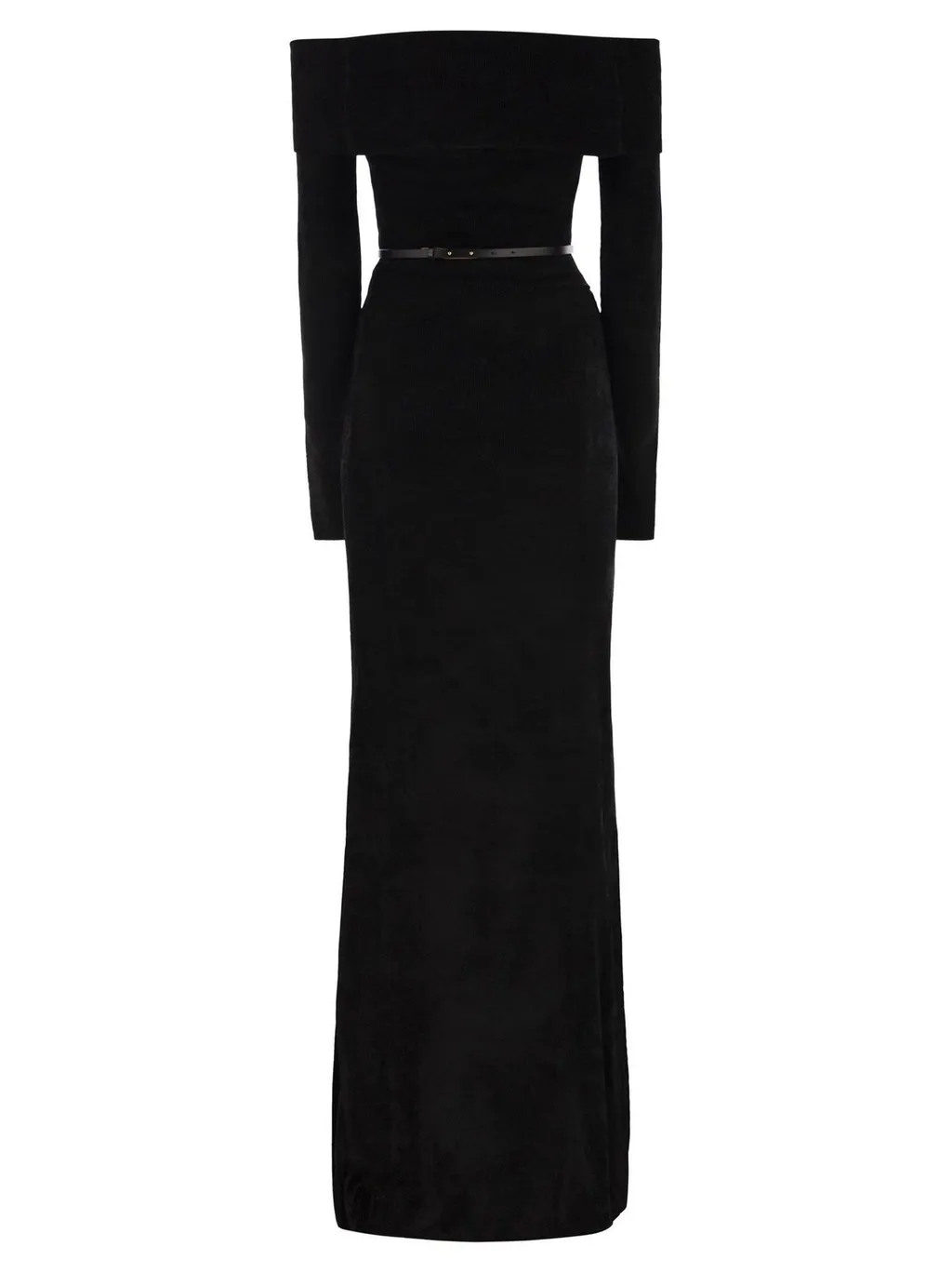 Belted Red Carpet Chenille Dress