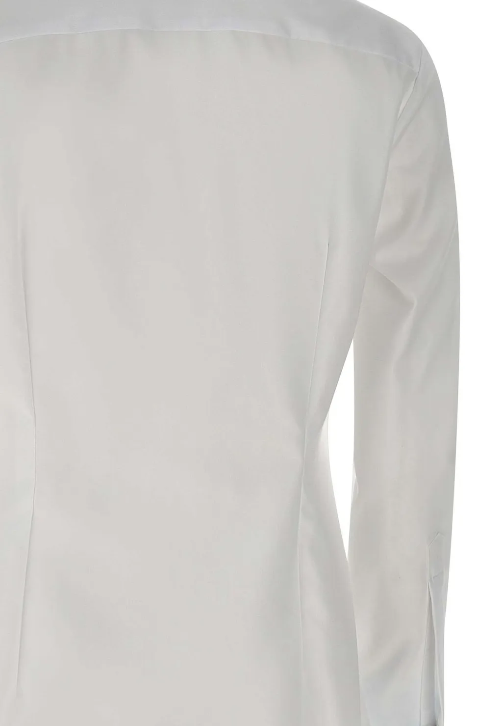 Logo Printed Slim Fit Poplin Shirt