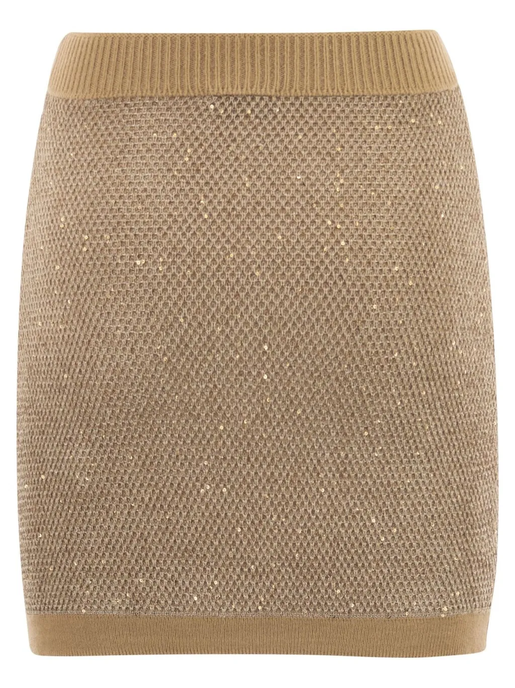 Sequinned Knit Skirt