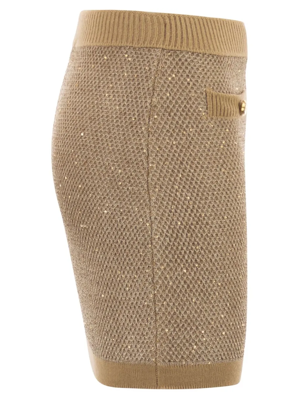 Sequinned Knit Skirt