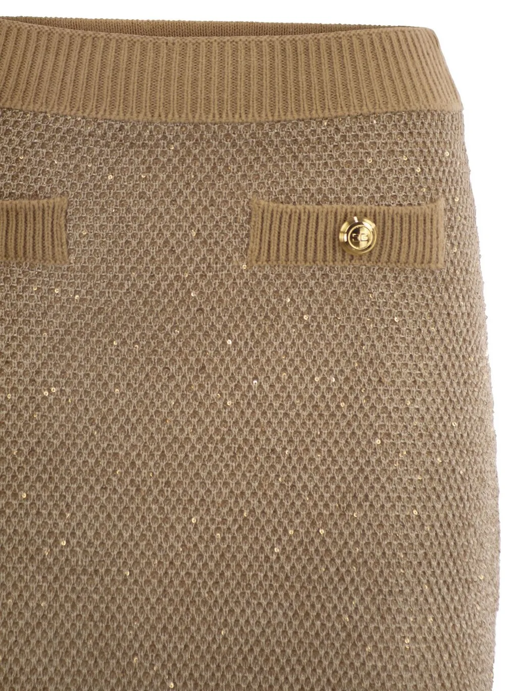 Sequinned Knit Skirt