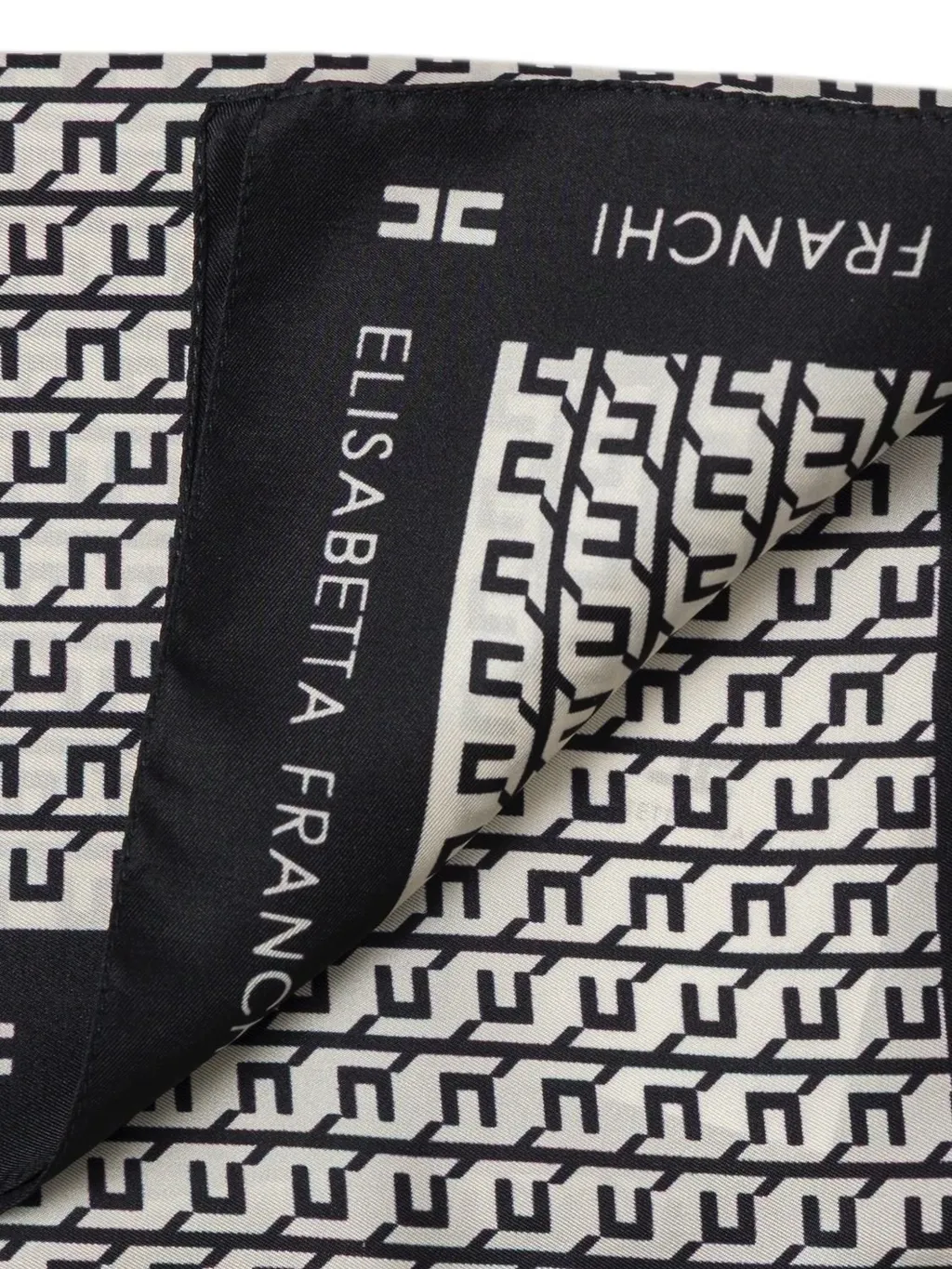 Printed Satin Twill Foulard Scarf