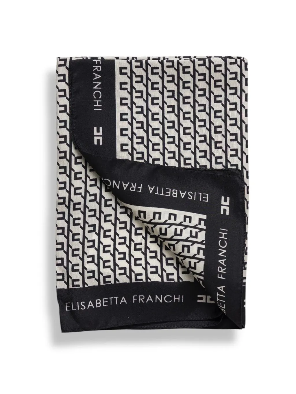 Printed Satin Twill Foulard Scarf