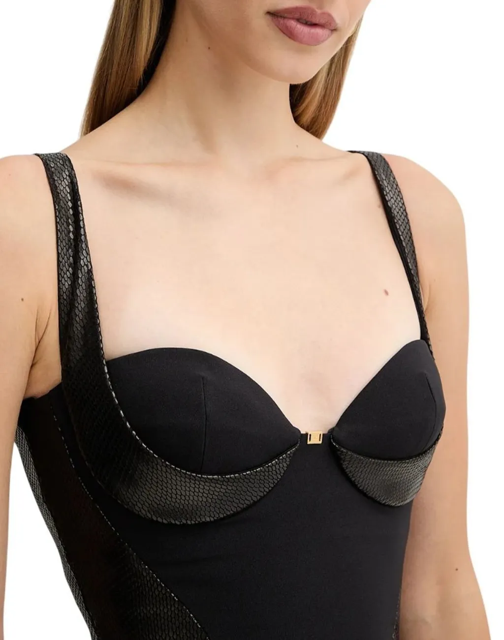 Effect Detail Lightweight Crepe Dress