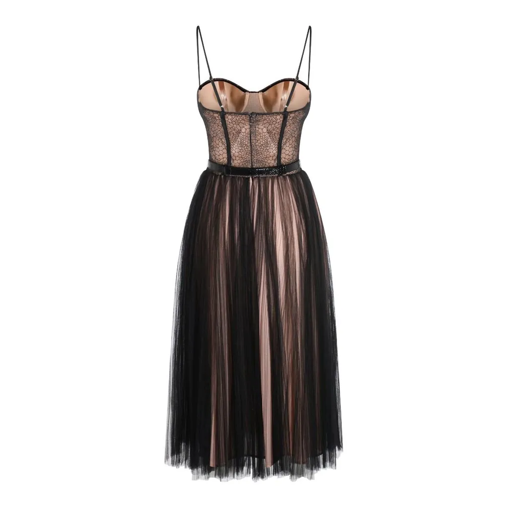 Bustier Belt Tulle Dress
