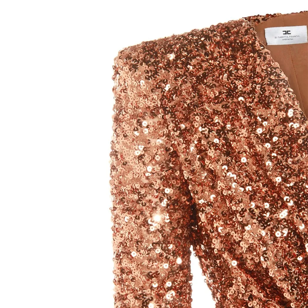 Sequin Embellished Red Carpet Dress
