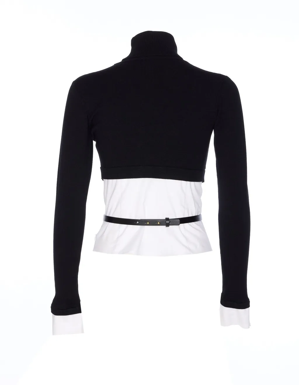Turtleneck Poplin Top