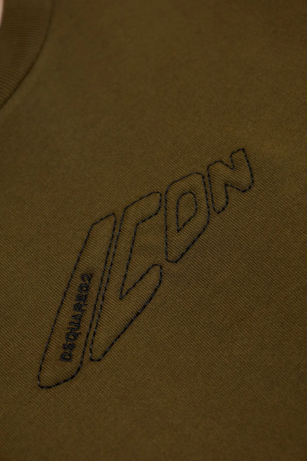 Logo Embroidered Cropped T-Shirt