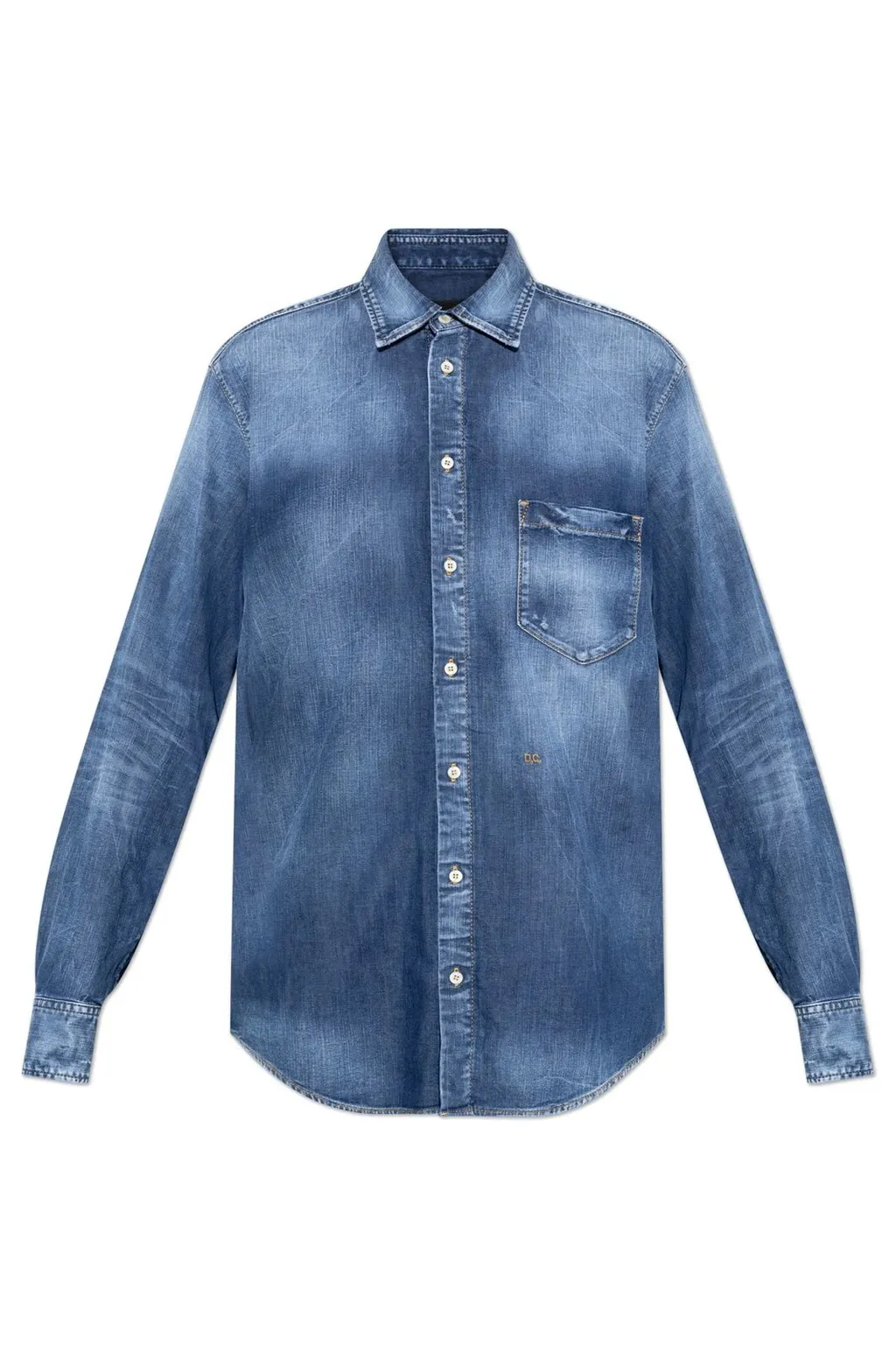 Button-Up Denim Shirt
