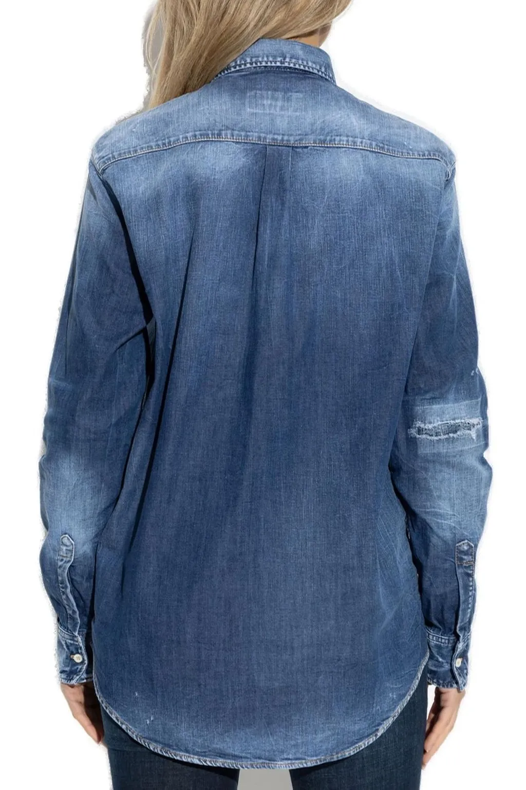 Button-Up Denim Shirt