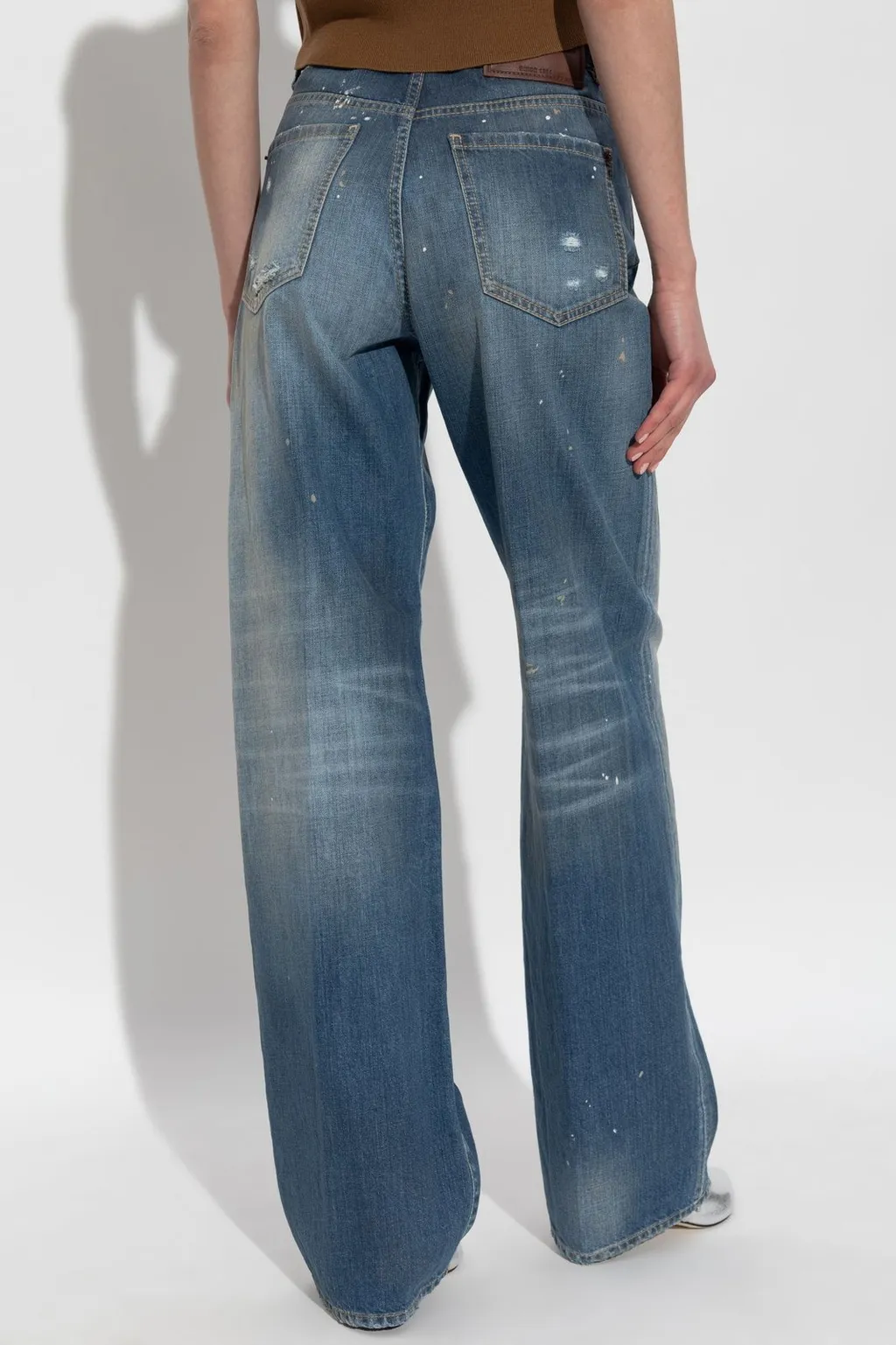 Patchwork Distressed Jeans