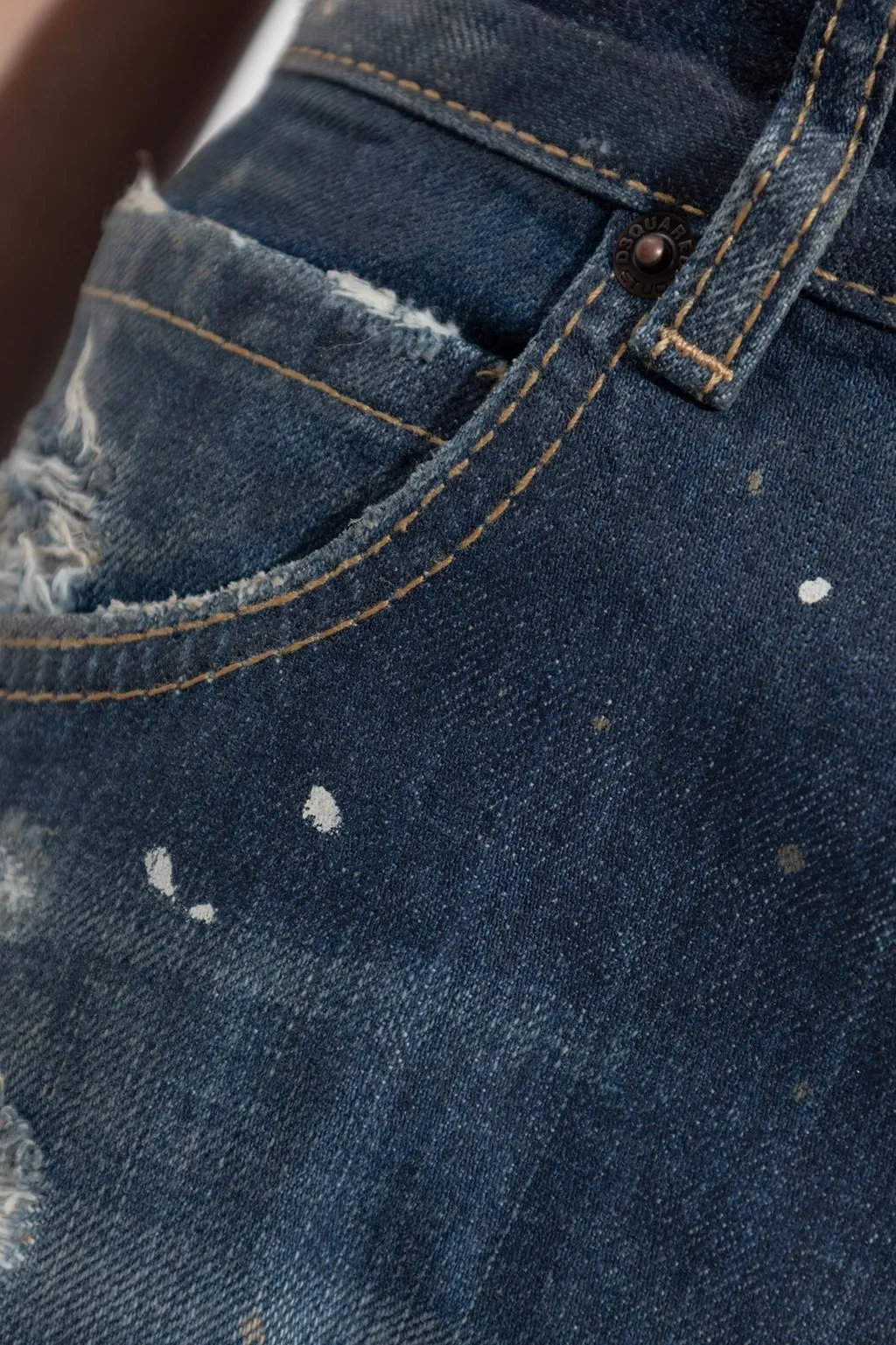 Patchwork Distressed Jeans
